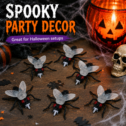 Fake House Fly Glow in Dark - 6PC