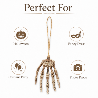 Skeleton Bone Hand Necklace - 1PC