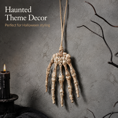 Skeleton Bone Hand Necklace - 1PC