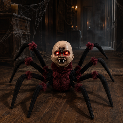 Light Up Spider Ghost Decoration with Walking Legs
