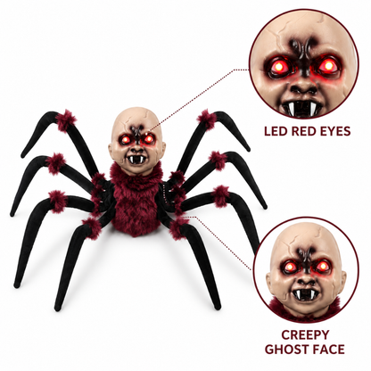 Light Up Spider Ghost Decoration with Walking Legs