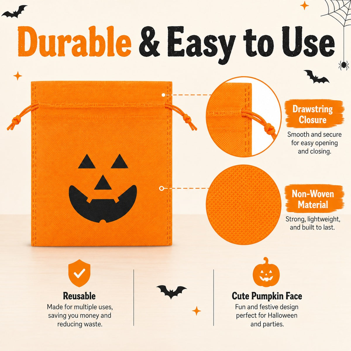 Halloween Treat Bags - 10PC