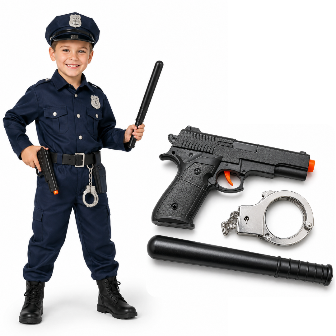 Police Toy Set for Kids | Blaster, Handcuffs & Baton