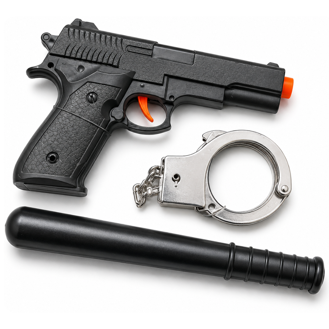 Police Toy Set for Kids | Blaster, Handcuffs & Baton