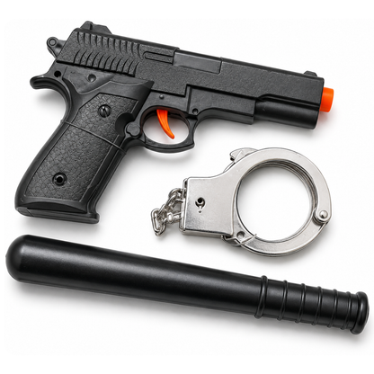 Police Toy Set for Kids | Blaster, Handcuffs & Baton