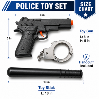 Police Toy Set for Kids | Blaster, Handcuffs & Baton