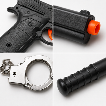 Police Toy Set for Kids | Blaster, Handcuffs & Baton