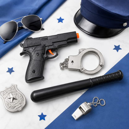 Police Toy Set for Kids | Blaster, Handcuffs & Baton