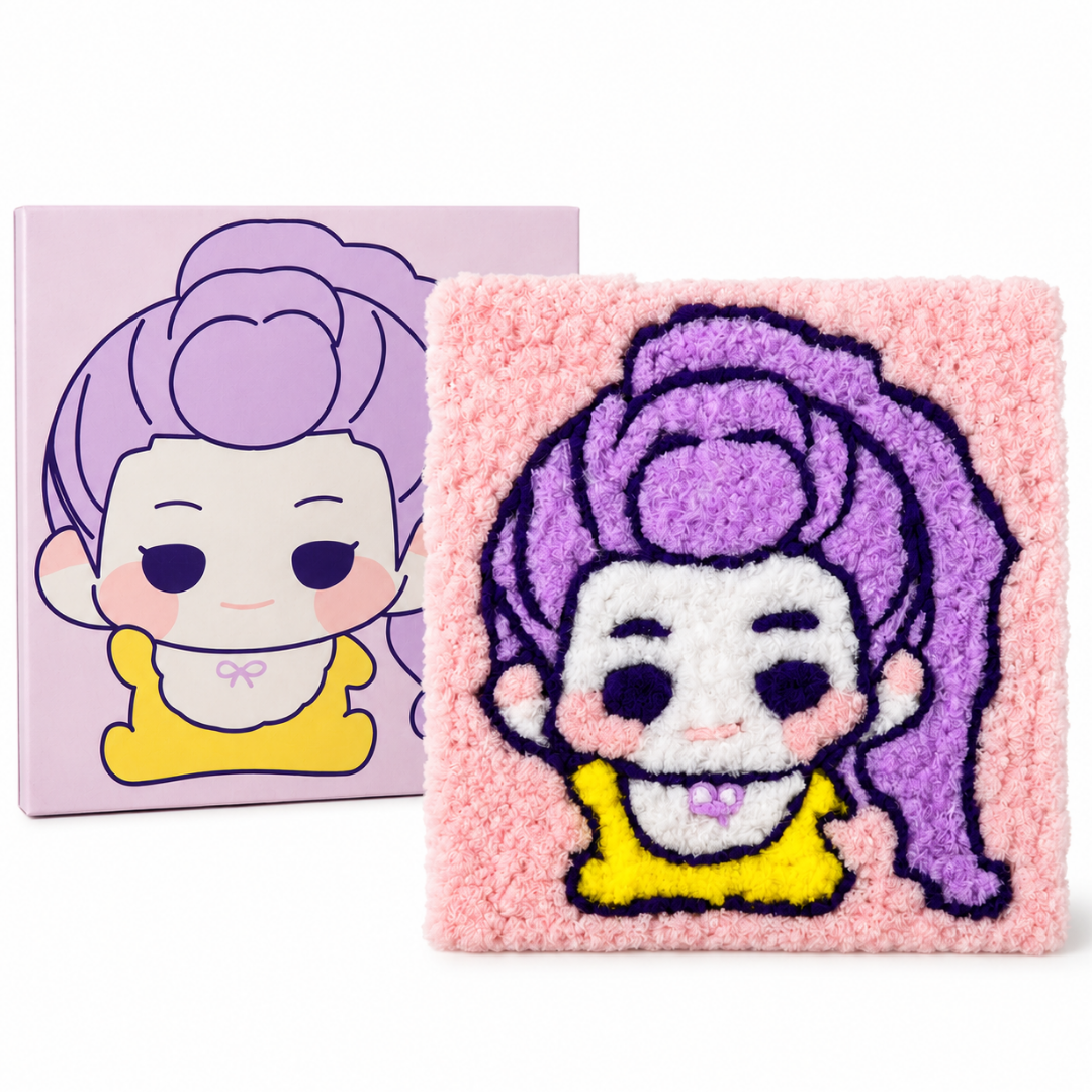 DIY Sticky Cotton K-POP Rumi Pom Pom Art Kit | Wanna Party - Image 2