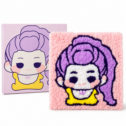 DIY Sticky Cotton K-POP Rumi Pom Pom Art Kit | Wanna Party - Image 2