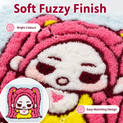 DIY Sticky Cotton K-POP Mira Pom Pom Art Kit | Wanna Party - Image 8