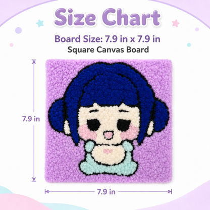 DIY Sticky Cotton K-POP Zoey Pom Pom Art Kit | Wanna Party - Image 8