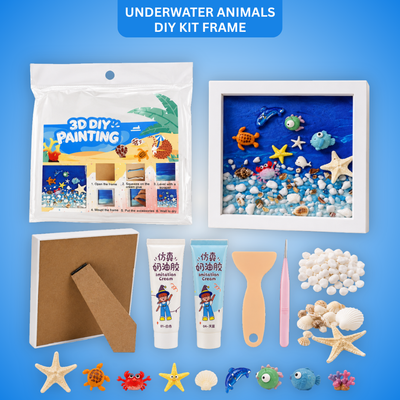 Decoden Clay DIY Art Kit - Starwish Underwater Frame | Wanna Party - Image 1