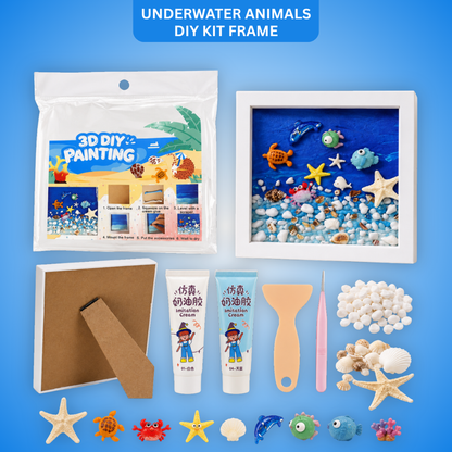 Decoden Clay DIY Art Kit - Starwish Underwater Frame | Wanna Party - Image 1