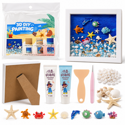Decoden Clay DIY Art Kit - Starwish Underwater Frame | Wanna Party - Image 2