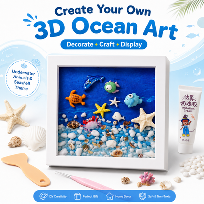 Decoden Clay DIY Art Kit - Starwish Underwater Frame | Wanna Party - Image 3