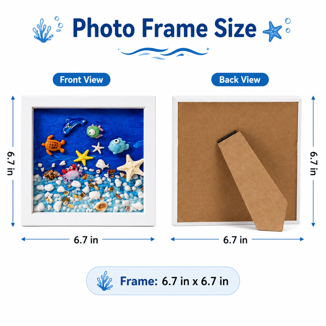 Decoden Clay DIY Art Kit - Starwish Underwater Frame | Wanna Party - Image 5