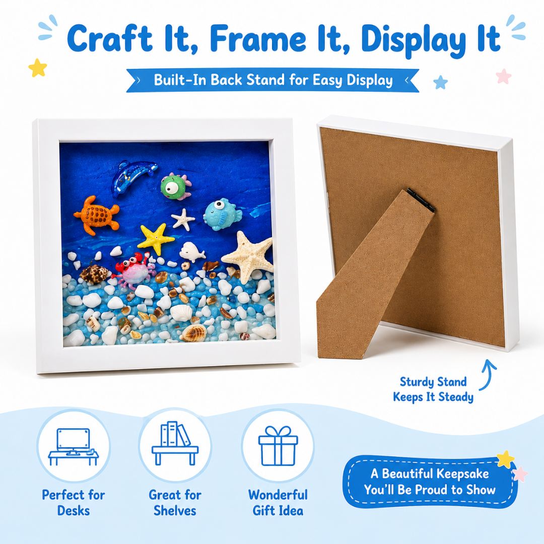 Decoden Clay DIY Art Kit - Starwish Underwater Frame | Wanna Party - Image 9
