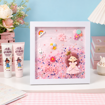 Decoden Whipped Cream Clay DIY Art Kit - Dolls & Rainbow Frame | Wanna Party - Image 3