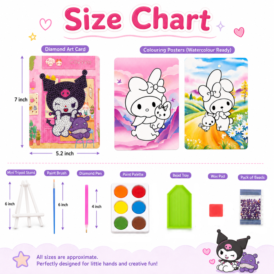 Diamond Craft DIY Kuromi Coffee Shop Art Kit | Wanna Party - Image 5
