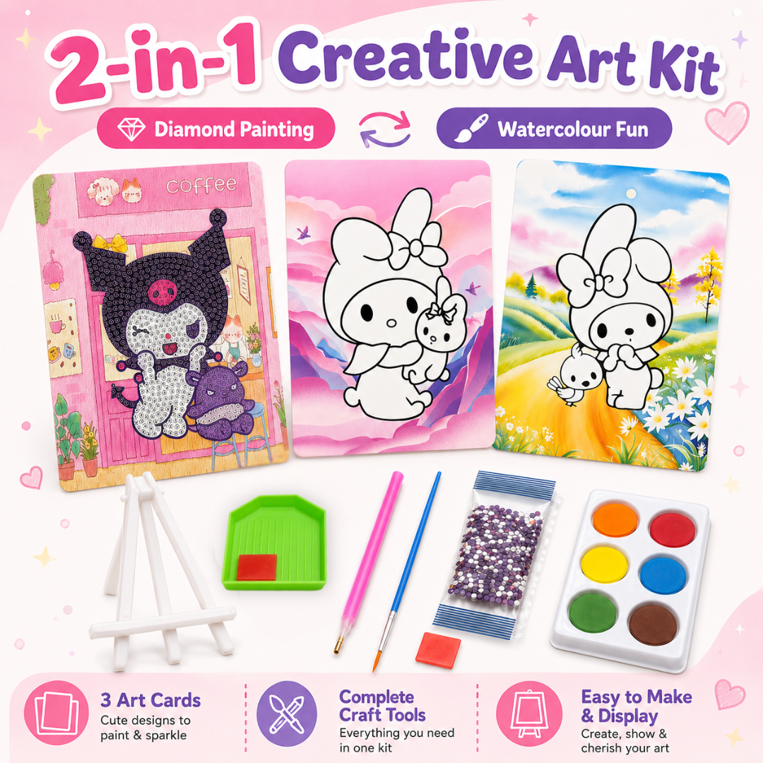 Diamond Craft DIY Kuromi Coffee Shop Art Kit | Wanna Party - Image 7