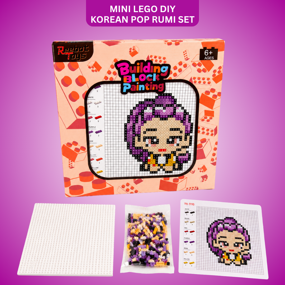Mini Lego DIY K-POP Rumi Building Set - Pixel Art Puzzle | Wanna Party - Image 2
