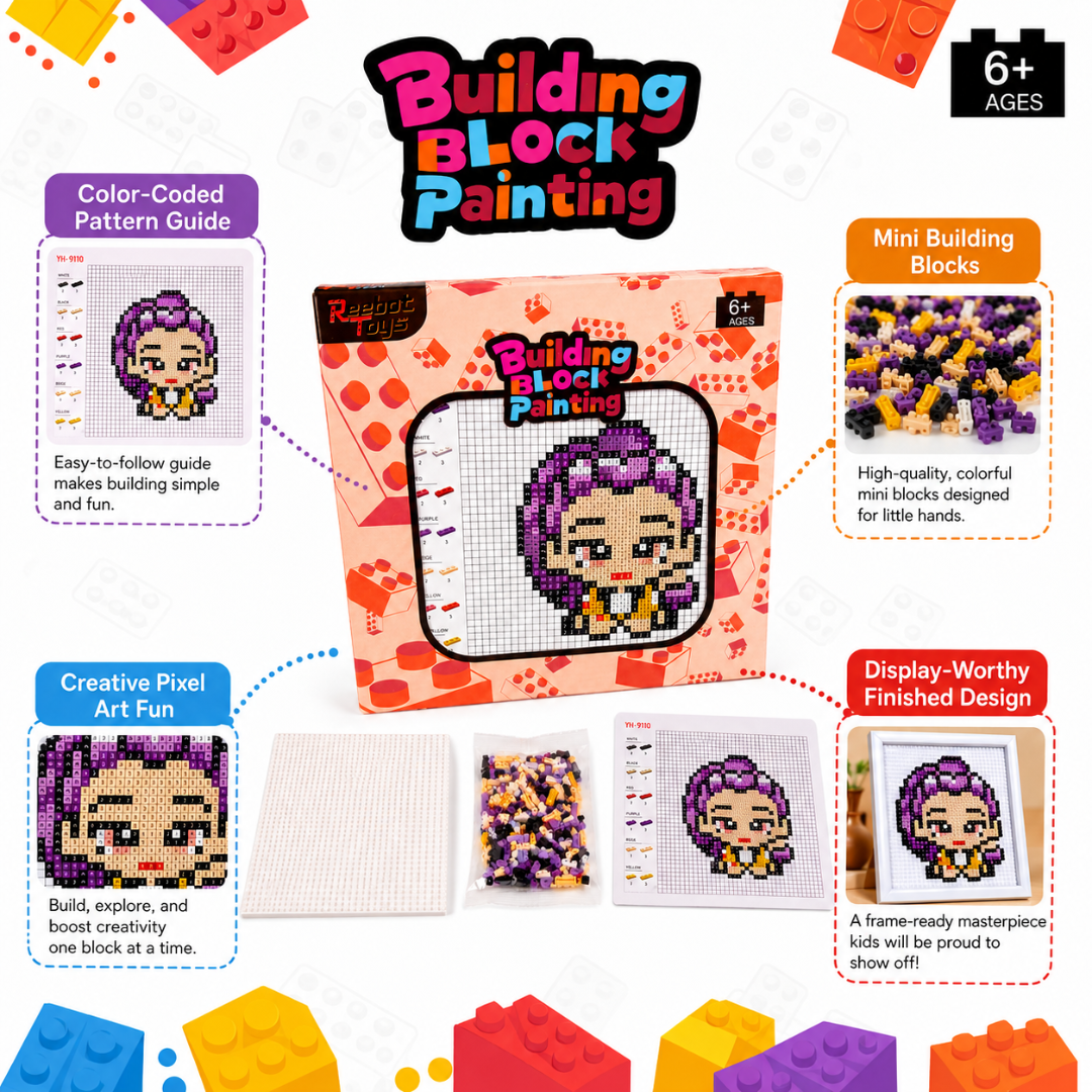 Mini Lego DIY K-POP Rumi Building Set - Pixel Art Puzzle | Wanna Party - Image 4