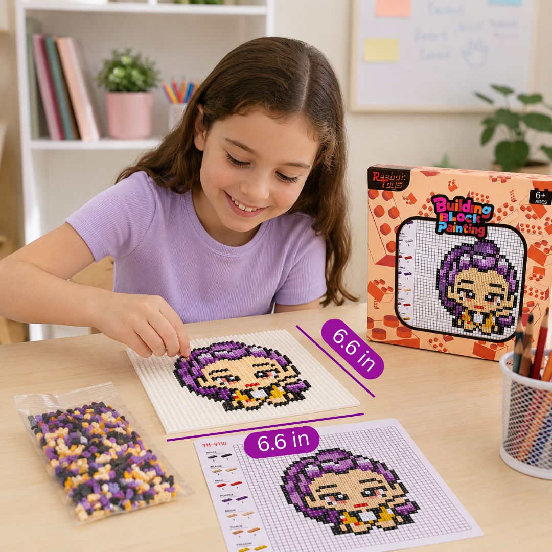 Mini Lego DIY K-POP Rumi Building Set - Pixel Art Puzzle | Wanna Party - Image 8
