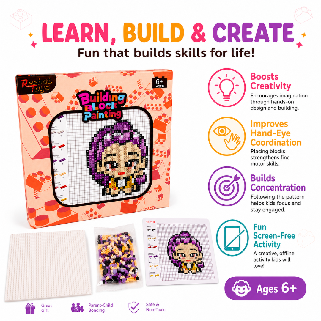 Mini Lego DIY K-POP Rumi Building Set - Pixel Art Puzzle | Wanna Party - Image 9