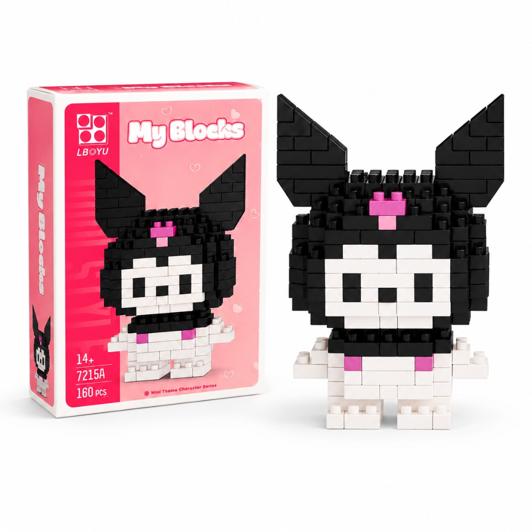 Mini Lego DIY Kuromi Building Kit - 160 Pcs Nano Blocks | Wanna Party - Image 9