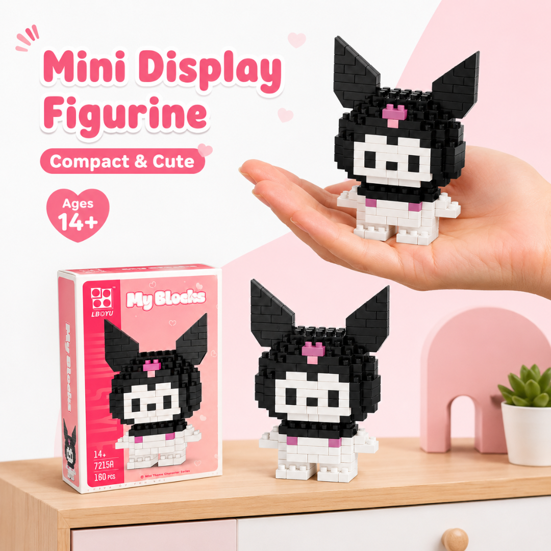 Mini Lego DIY Kuromi Building Kit - 160 Pcs Nano Blocks | Wanna Party - Image 7
