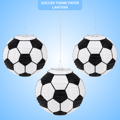 Football Soccer Lanterns Hanging - 3PC