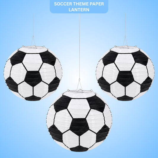 Football Soccer Lanterns Hanging - 3PC