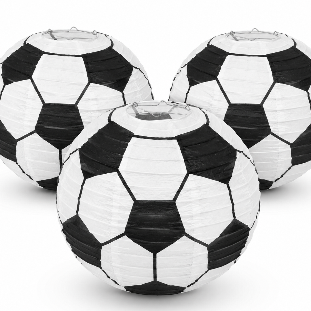 Football Soccer Lanterns Hanging - 3PC