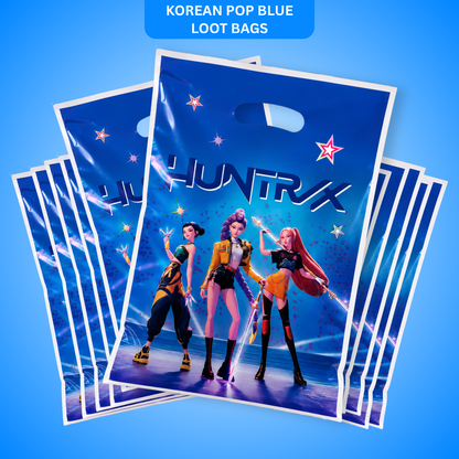 KPOP Loot Bags Blue - 10PC