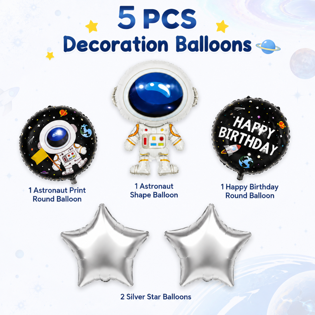 Space Theme Balloon Set - 5PC