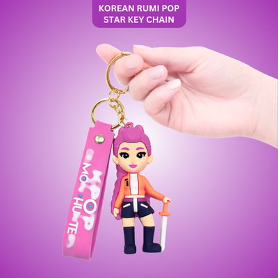Kpop Cartoon Rumi Keychain - Cute Anime Bag Charm | Wanna Party - Image 1