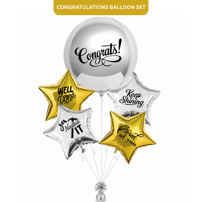 Congratulations You Nailed It Foil Balloon Set - 5PC