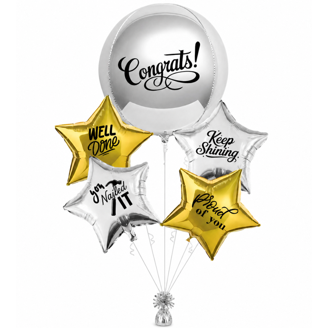 Congratulations You Nailed It Foil Balloon Set - 5PC