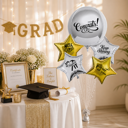 Congratulations You Nailed It Foil Balloon Set - 5PC