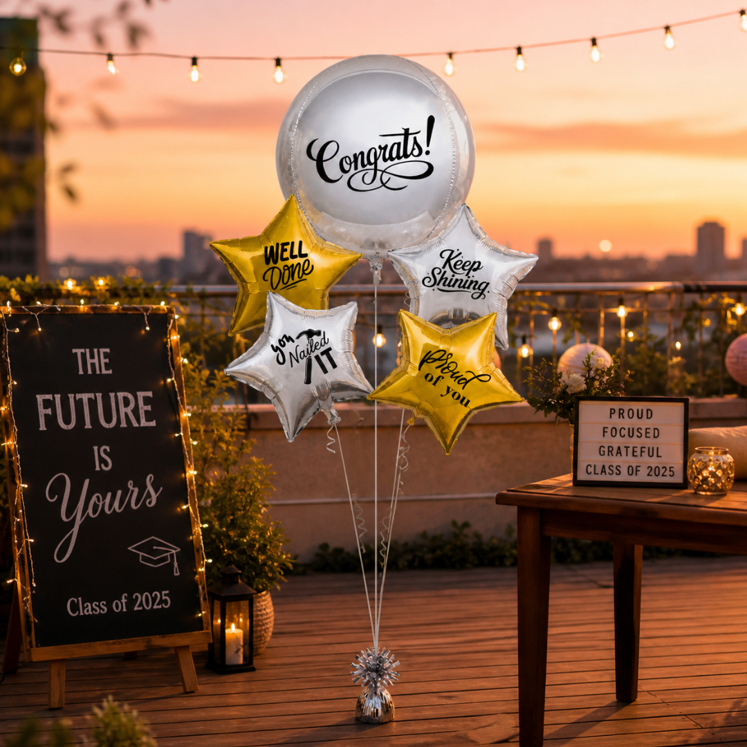 Congratulations You Nailed It Foil Balloon Set - 5PC
