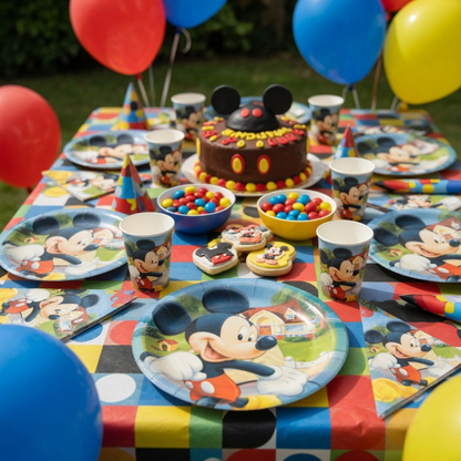 Mickey Mouse Dessert Plates 7"-8Pc