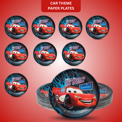 Car Dessert Plates 7"-8Pc