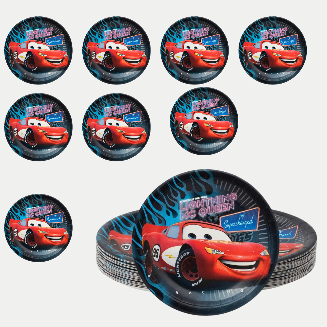 Car Dessert Plates 7"-8Pc