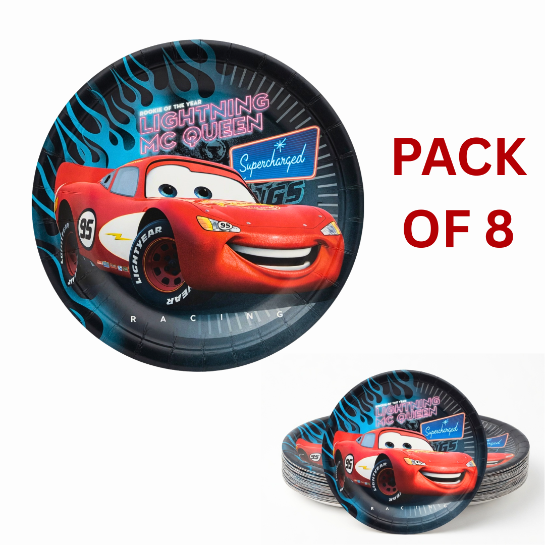 Car Dessert Plates 7"-8Pc