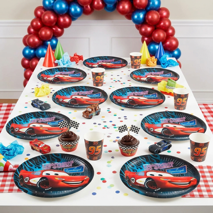 Car Dessert Plates 7"-8Pc