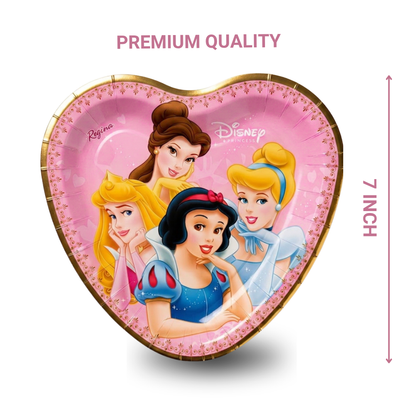 Disney Princess Dessert Plates – 7 Inch Paper Party Plates (Pack of 8) | Princess Birthday Party Supplies