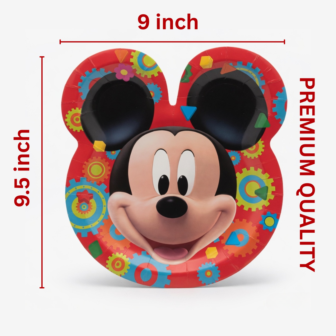 Mickey Mouse Dinner Plates 9"-6Pc