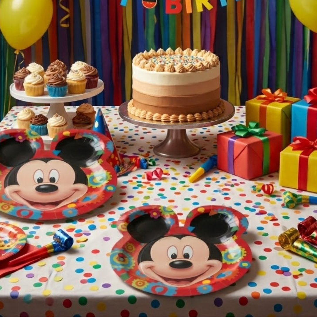 Mickey Mouse Dinner Plates 9"-6Pc