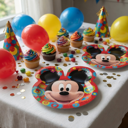 Mickey Mouse Dinner Plates 9"-6Pc